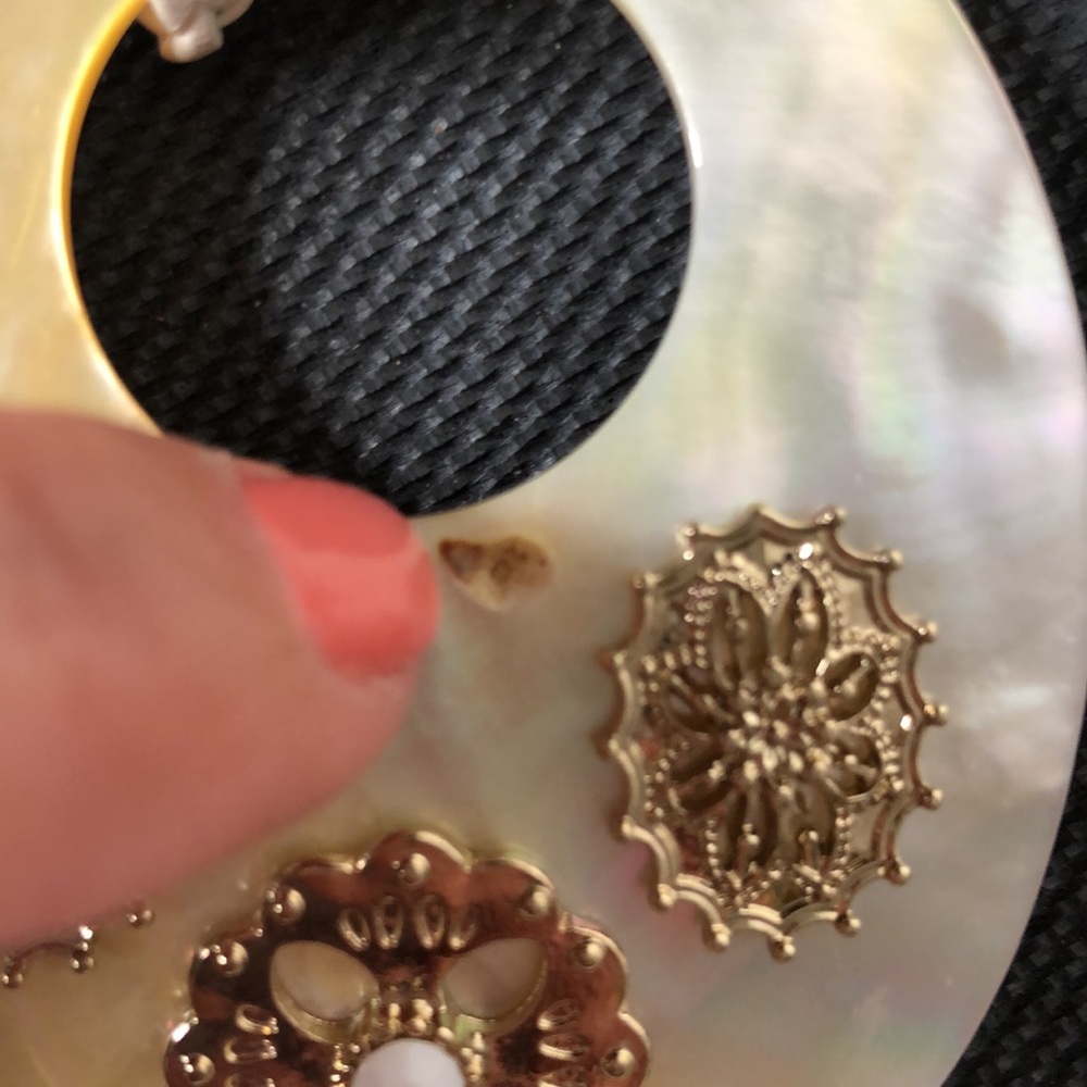 Vintage Necklace- Beads/Mother of Pearl/Faux/Silver Unique Chain - Picture 11 of 17